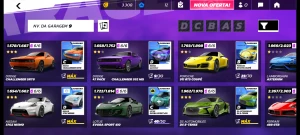 Conta de Asphalt 9 com 23 ou 22 carros, via Facebook! - Outros