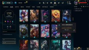 Conta Lol Unranked Lvl 300 Com 132 Skins - League of Legends