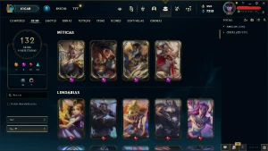 Conta Lol Unranked Lvl 300 Com 132 Skins - League of Legends