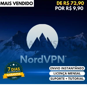 NordVPN Assinatura Mensal + Entrega Imediata - Assinaturas e Premium