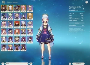 AR52 - Servidor NA - 5 personagens 5* - 1 arma 5* - Genshin Impact