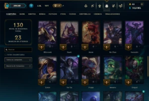 Esmeralda 4 com 45 Champs e 10 Skins - League of Legends LOL