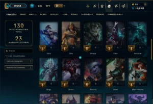 Esmeralda 4 com 45 Champs e 10 Skins - League of Legends LOL