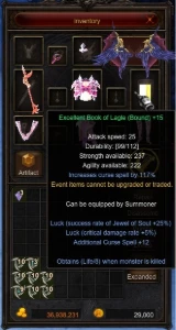 Summoner level 700 Curse (Death Scythe) - MU Online Alfheim