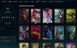 [Entrega Automática] Lol Prata, 91 Skins, Skins Ultimate - League of Legends