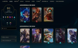 [Entrega Automática] Lol Prata, 91 Skins, Skins Ultimate - League of Legends
