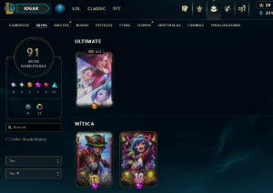 [Entrega Automática] Lol Prata, 91 Skins, Skins Ultimate - League of Legends