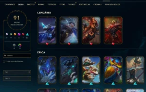 [Entrega Automática] Lol Prata, 91 Skins, Skins Ultimate - League of Legends
