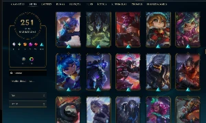 conta league of legends, esmeralda 3, honra 5, 251 skins e+ LOL