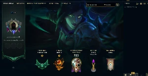 conta league of legends, esmeralda 3, honra 5, 251 skins e+ LOL
