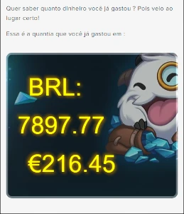 Conta criada em 2015 | 864 skins | 9k reais gastos - League of Legends LOL