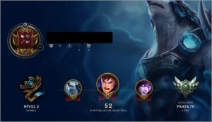 Conta LVL 30 Prata 4 - League of Legends LOL
