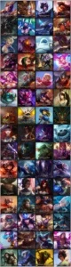 Conta com 119K IP, 63 skins, Platina II, todos campeões - League of Legends LOL