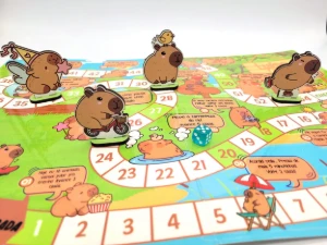 Jogo de Tabuleiro Capivaras 40 x 28 cm - Artesanato e Personalizados