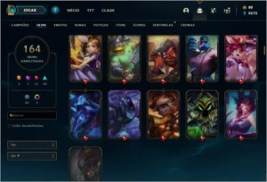 CONTA LOL 🌟 164 SKINS 🌟 149 CAMPEOES - League of Legends
