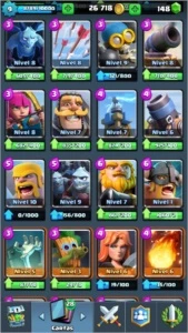 Clash Royale Level 9 quase 10