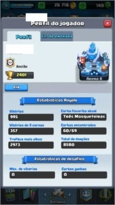 Clash Royale Level 9 quase 10