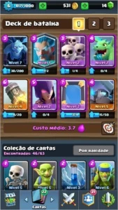 2 EM 1 ( CONTA CLASH OF CLANS + CLASH ROYALE CARTA LENDÁRIA)