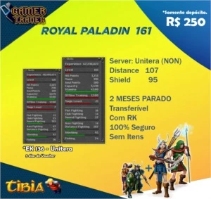 RP 161 - Unitera - R$ 250,00 - Tibia