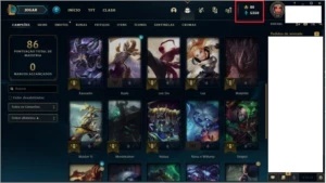CONTA OURO, VÁRIOS CAMPEÕES, ICONES E ETC, LVL 53 - League of Legends LOL