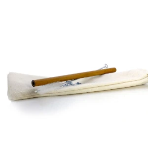 Canudo de Bambu Reutilizável — Kit com 10