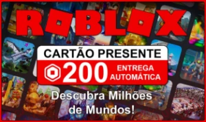 PROMOÇÃO !!! Key - 200 Robux !!!! - Gift Cards