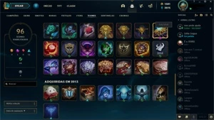 Conta de League of Legends criada em 2013 (raridade)