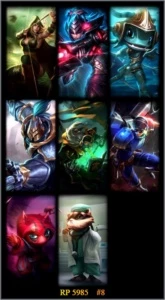 Conta prata v 45 champions e 8 skins - League of Legends LOL