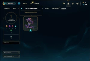 Conta Ferro 3 com 99 Champs e 68 Skins - League of Legends LOL