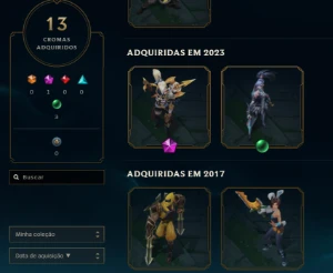 Conta Main League of Legends e Valorant Preço p/venda rapida LOL