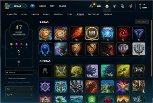 Conta Unranked com 30 Champs e 11 Skins + 2 Espolios - League of Legends LOL