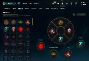Conta Unranked com 30 Champs e 11 Skins + 2 Espolios - League of Legends LOL
