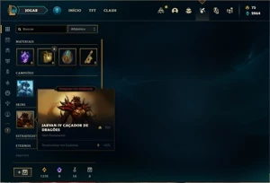 Conta Unranked com 30 Champs e 11 Skins + 2 Espolios - League of Legends LOL