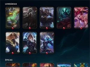 Conta LoL (6 anos) - LvL 223, Skins, Icones, etc. - League of Legends