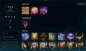 Conta LoL (6 anos) - LvL 223, Skins, Icones, etc. - League of Legends