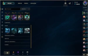 Conta de LoL/Plat 4/141 campeões/29k de ea/Rammus rei - League of Legends