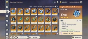 Conta Genshin Impact com Alercchino C3 + BIS + Columbina