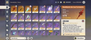 Conta Genshin Impact com Alercchino C3 + BIS + Columbina