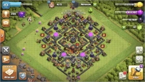 CONTA CV10 FULL SÓ FALTA MUROS 5 CONSTRUTORES - Clash of Clans