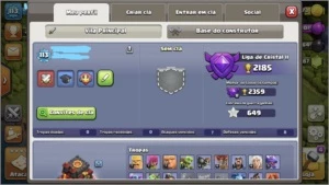 CONTA CV10 FULL SÓ FALTA MUROS 5 CONSTRUTORES - Clash of Clans