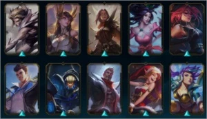 Conta Platina 3 com 261 skins e 30 cromas. - League of Legends LOL