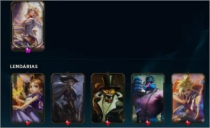 Conta Platina 3 com 261 skins e 30 cromas. - League of Legends LOL