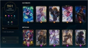 Conta Platina 3 com 261 skins e 30 cromas. - League of Legends LOL