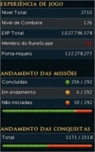 Conta RuneScape 3 MAXED RS