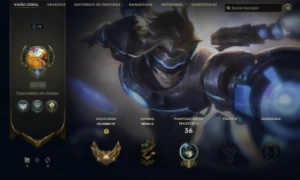 Conta de lol smurf MRR POSITIVO MD10 não acabada OURO IV - League of Legends