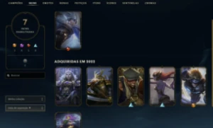 Conta de lol smurf MRR POSITIVO MD10 não acabada OURO IV - League of Legends