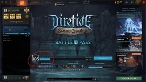 CONTA DOTA 2 LENDA COM PASSE DE BATALHA LEVEL 105 + ARCANA