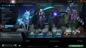 CONTA DOTA 2 LENDA COM PASSE DE BATALHA LEVEL 105 + ARCANA