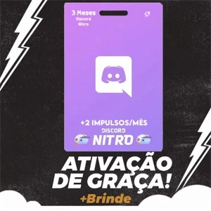 Discord Nitro Gaming 3 Mêses + 6 Impulsos + Envio Imediato! - Gift Cards