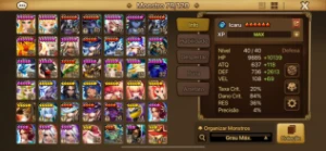 Conta SW global lvl100 pve completo raid 5 solo - Summoners War